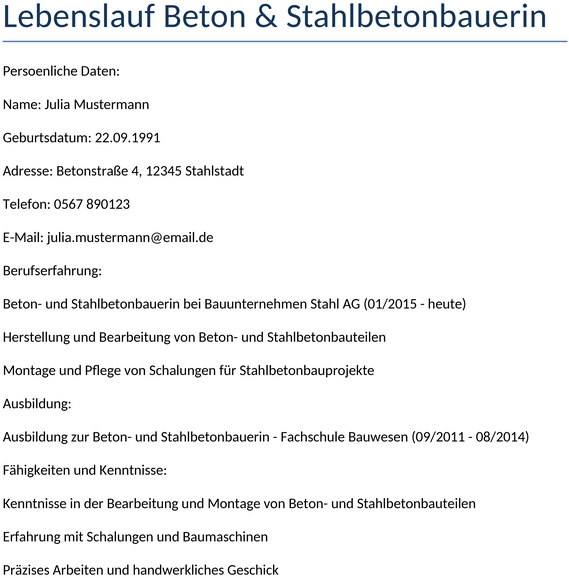 lebenslauf-beton-stahlbetonbauerin