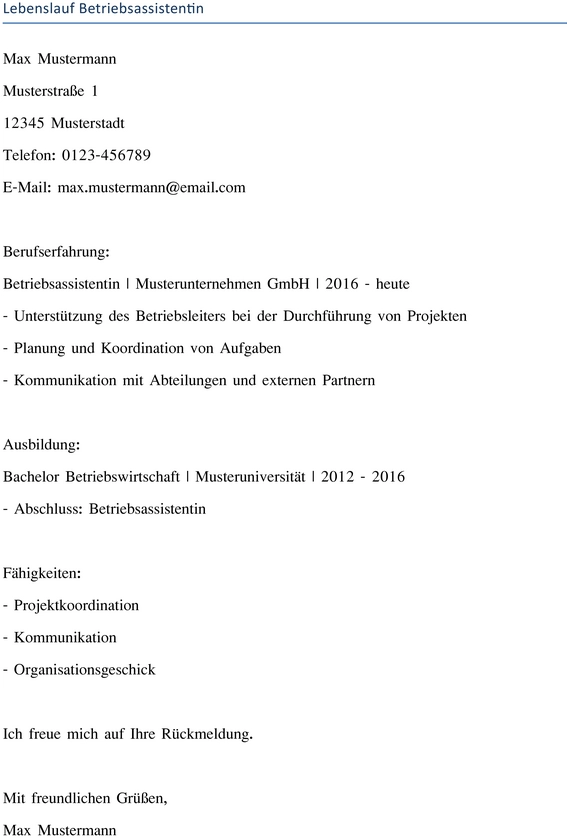 lebenslauf-betriebsassistentin-2023