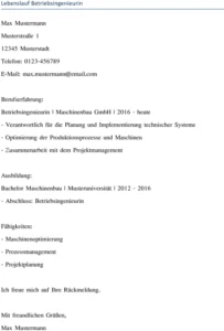 lebenslauf-betriebsingenieurin
