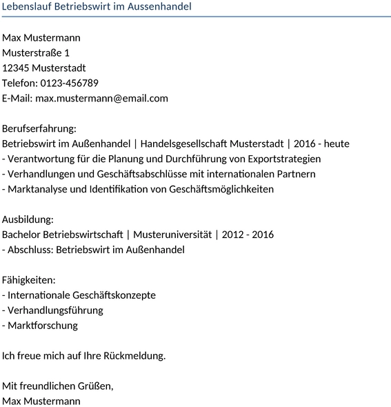 lebenslauf-betriebswirt-im-aussenhandel