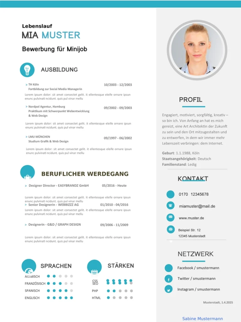 lebenslauf-bewerbung-vorlage-word