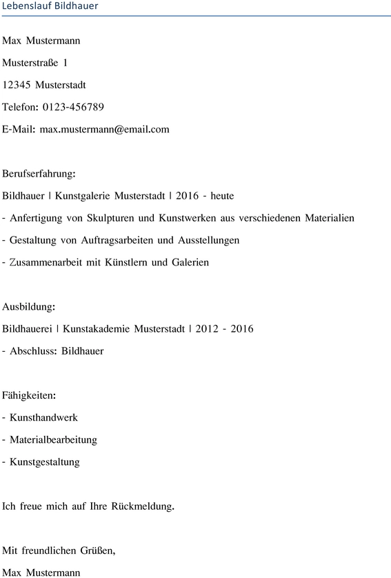 lebenslauf-bildhauer-vorlage
