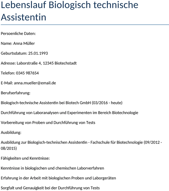 lebenslauf-biologisch-technische-assistentin