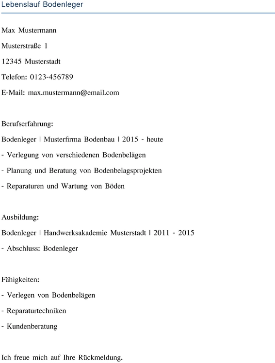 lebenslauf-bodenleger-vorlage