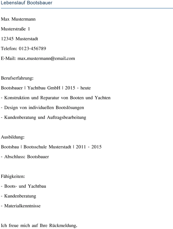 lebenslauf-bootbauer-berufserfahrung-qualifikationen-vorlage