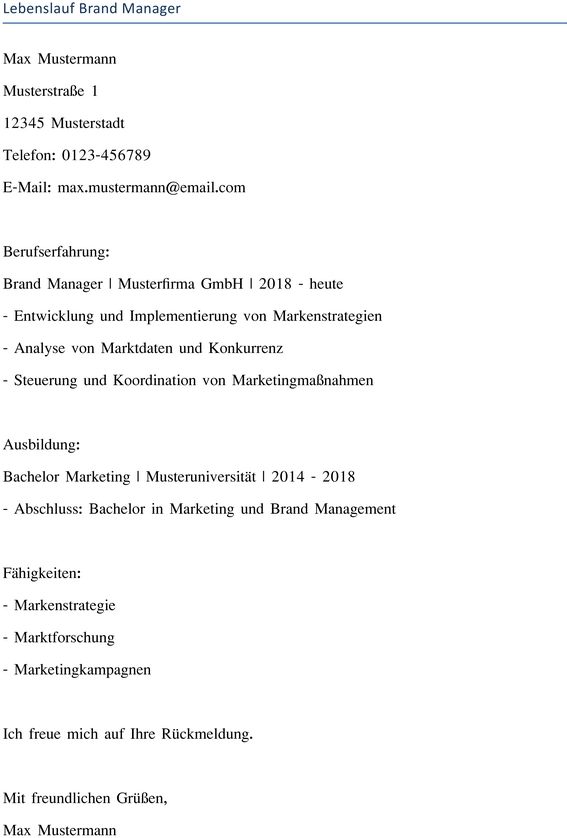 lebenslauf-brand-manager-vorlage-word