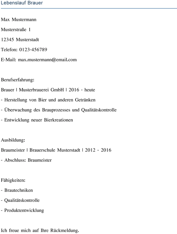 lebenslauf-brauer-gestalten-musterlich-optimieren