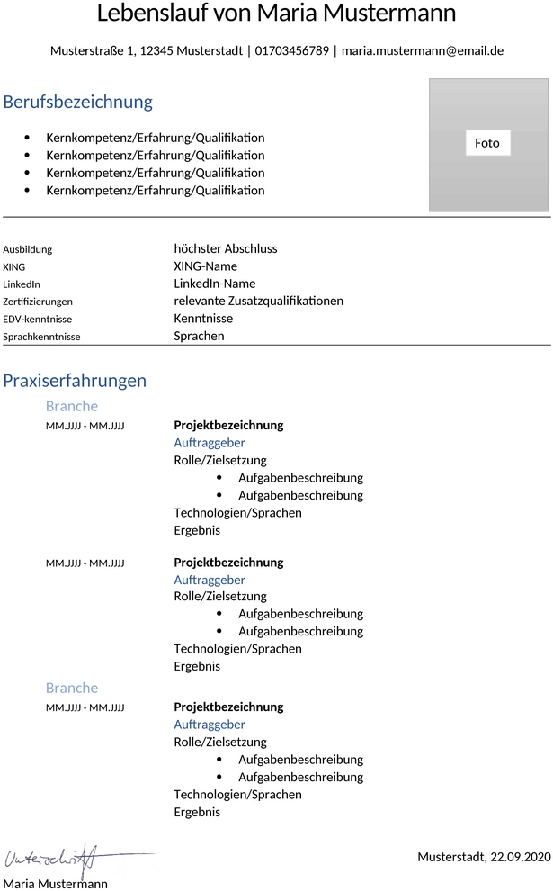 lebenslauf-freelancer-mustervorlage