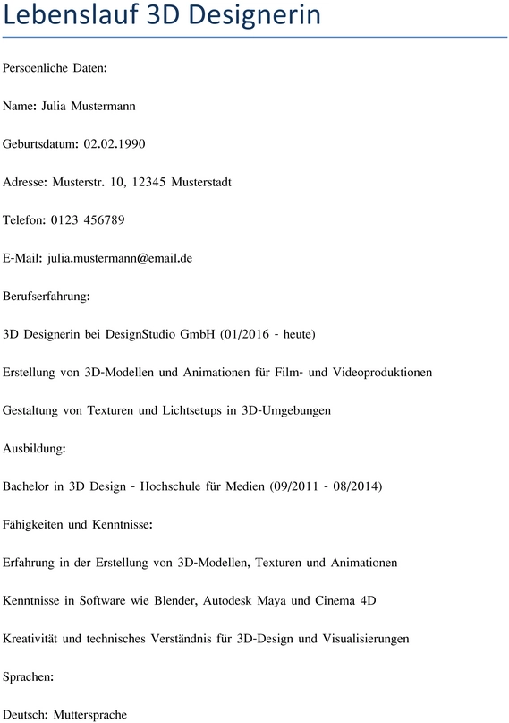lebenslauf-fuer-3d-designerin-mit-berufserfahrung