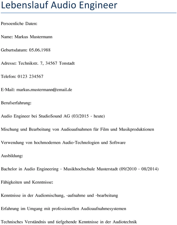 lebenslauf-fuer-audio-engineer