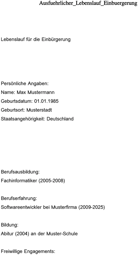 lebenslauf-fuer-die-einbuergerung