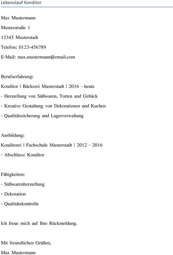 lebenslauf-konditor-muster-vorlage