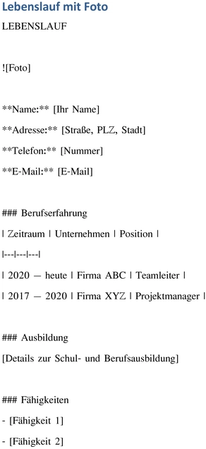 lebenslauf-mit-foto-vorlage-fuer-bewerbungen