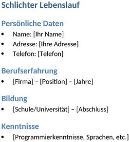 lebenslauf-schlicht