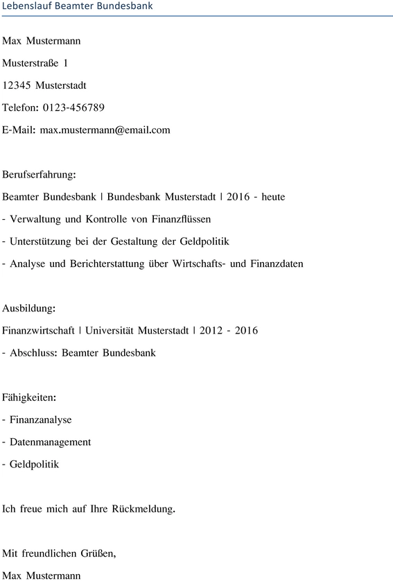 lebenslauf-vorlage-beamter-bundesbank