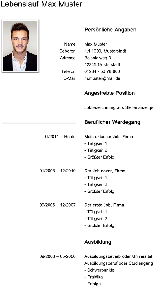 lebenslauf-vorlage-fuer-berufe-und-branchen