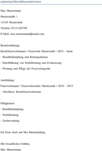 lebenslauf-vorlage-fuer-berufsfeuerwehrmann