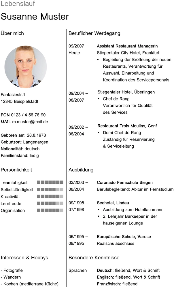 lebenslauf-vorlage-fuer-gastronomie-professionals