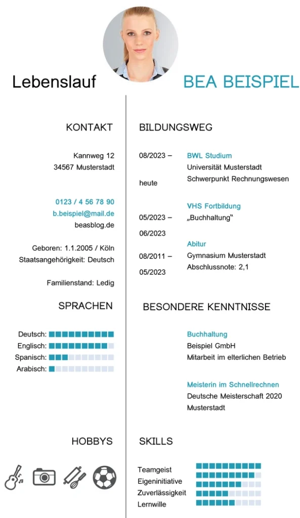 lebenslauf-vorlage-fuer-schueler-und-studenten