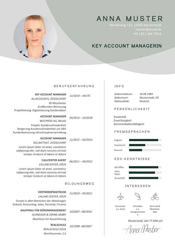 lebenslauf-vorlage-key-account-manager