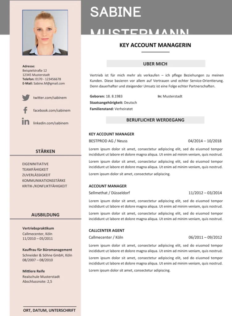 lebenslauf-vorlage-key-account-manager