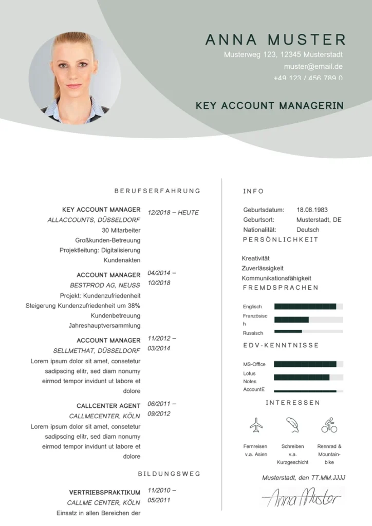 lebenslauf-vorlage-key-account-managerin