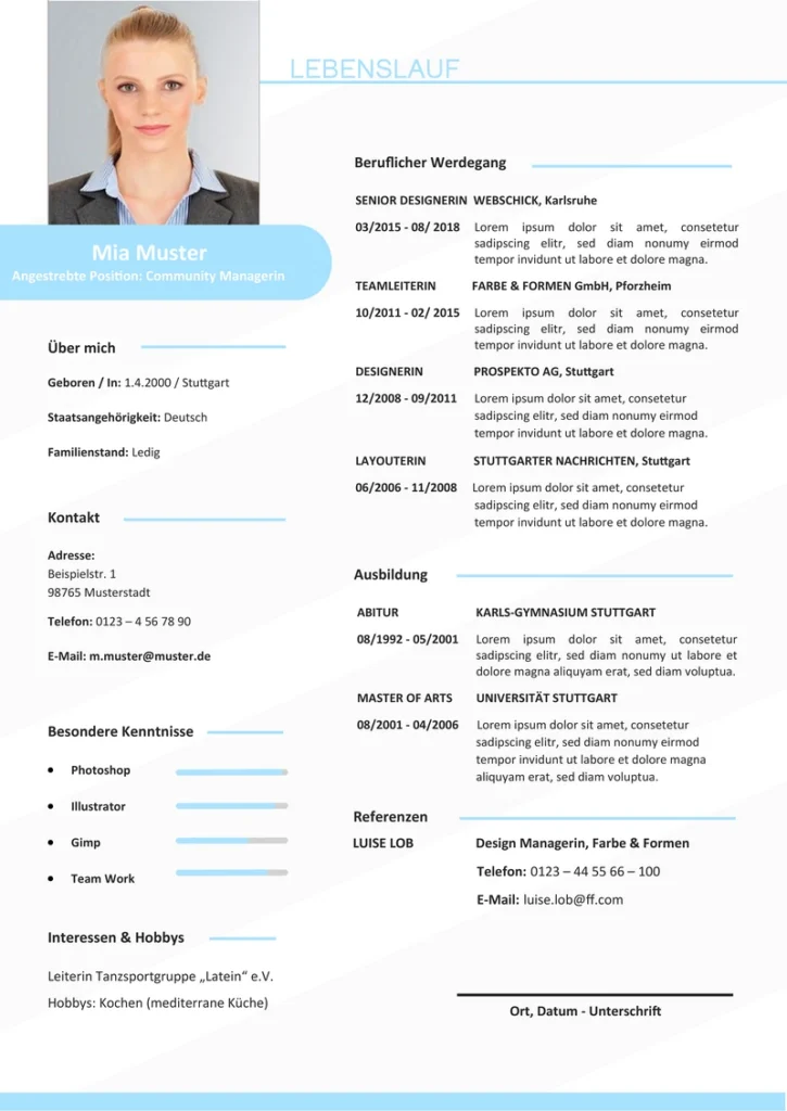 lebenslauf-vorlage-kreativ-modern