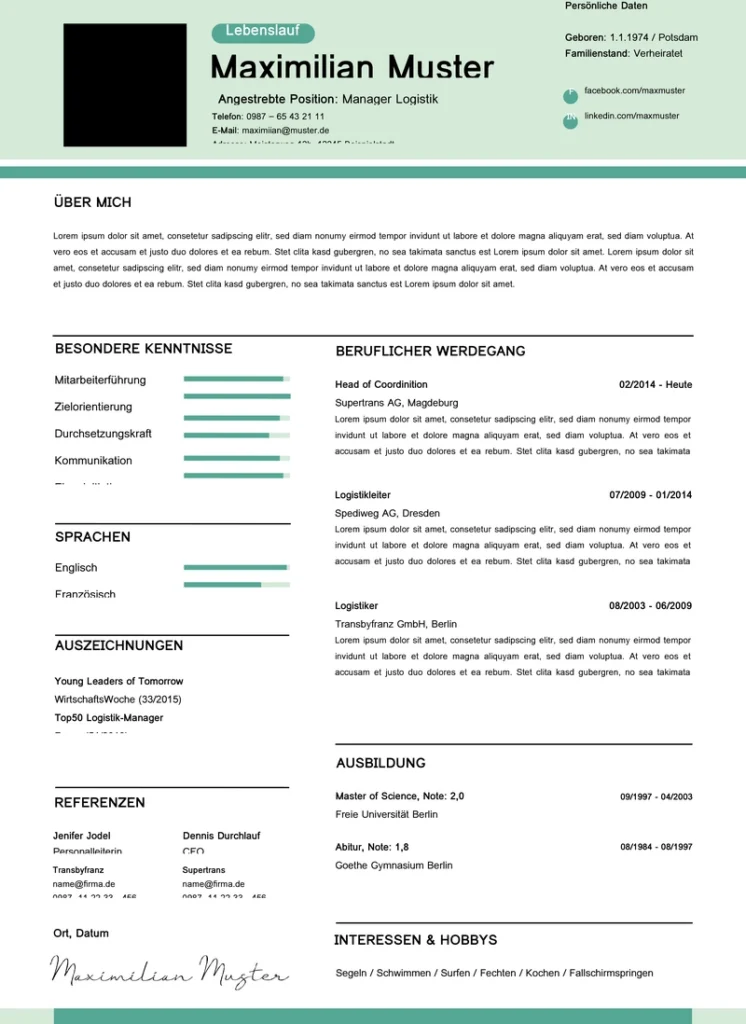 lebenslauf-vorlage-logistik-manager