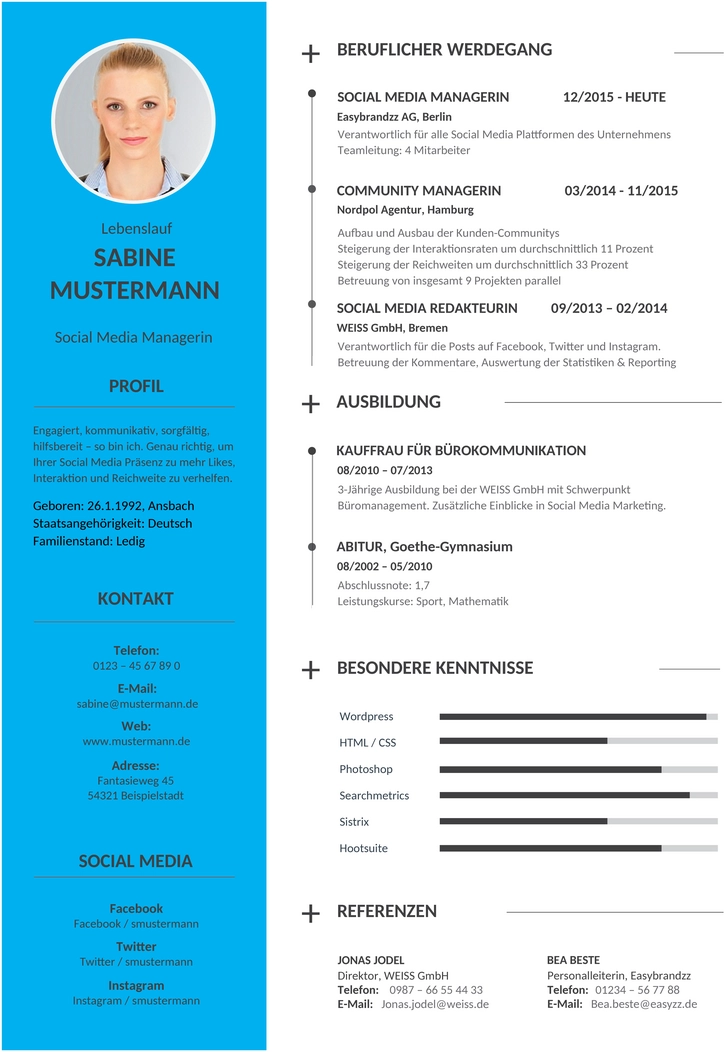 lebenslauf-vorlage-tabellarisch-modern