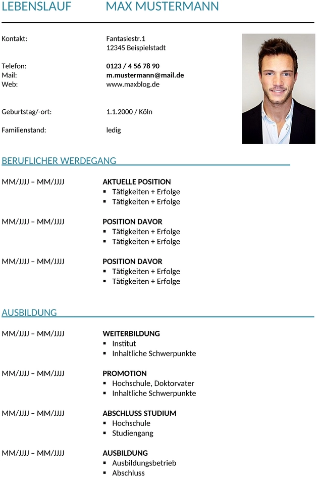 lebenslauf-vorlage-tabellarisch-muster-bewerbung