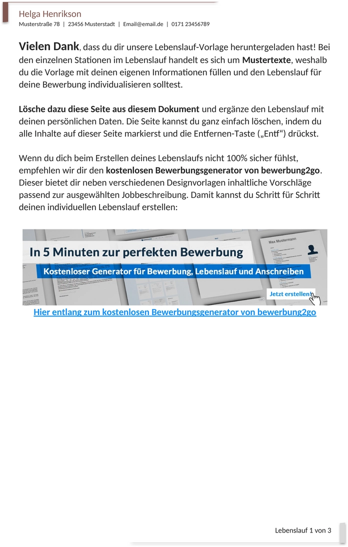 lebenslaufvorlage-professionell