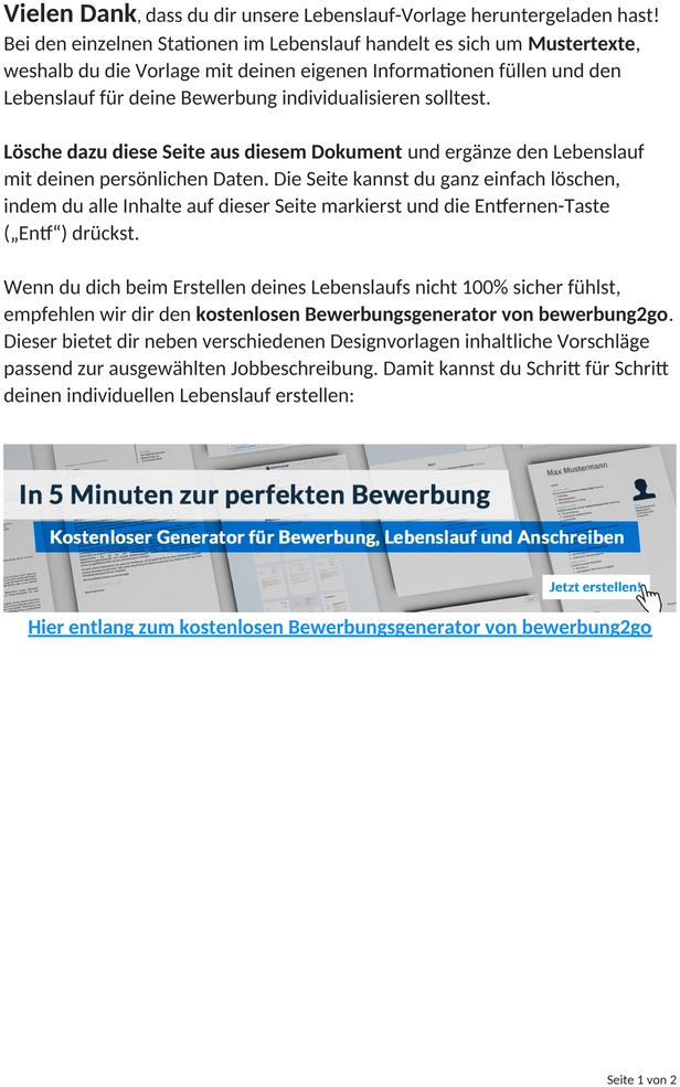 lebenslaufvorlage-qualifiziert