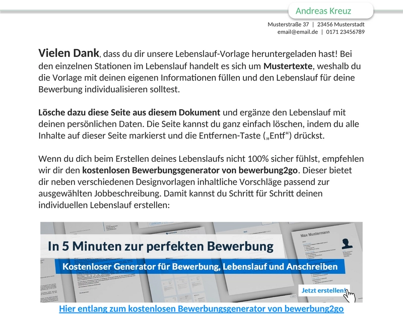 lebenslaufvorlage-schuelerpraktikum