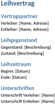 leihvertrag
