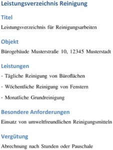leistungsverzeichnis-fuer-reinigungsarbeiten