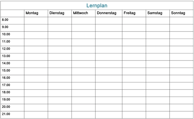 lernplan-vorlage-fuer-effektive-zeitplanung