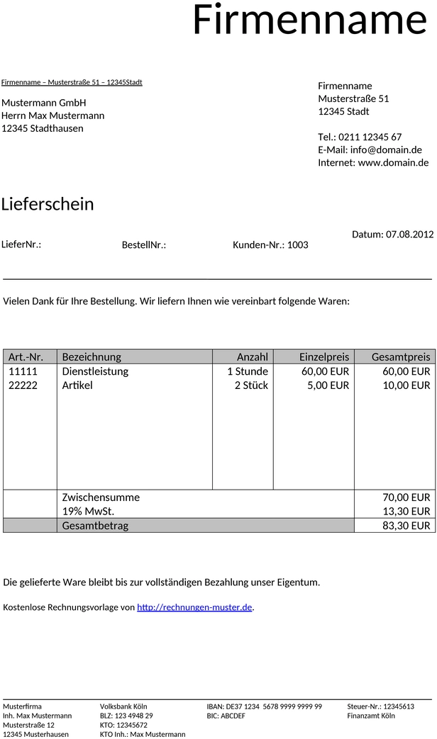 lieferschein-vorlage