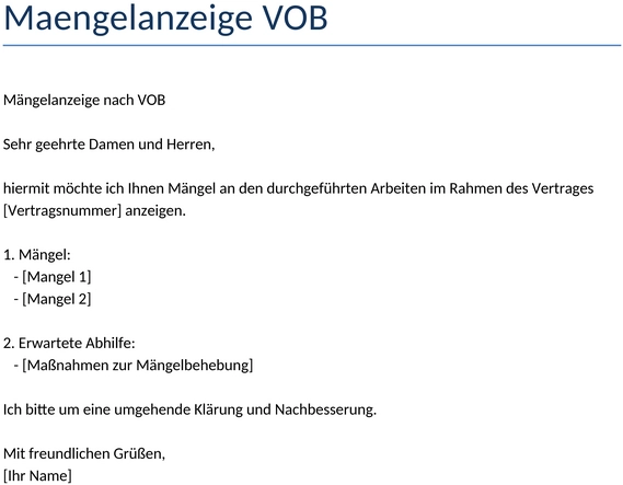 maengelanzeige-vob