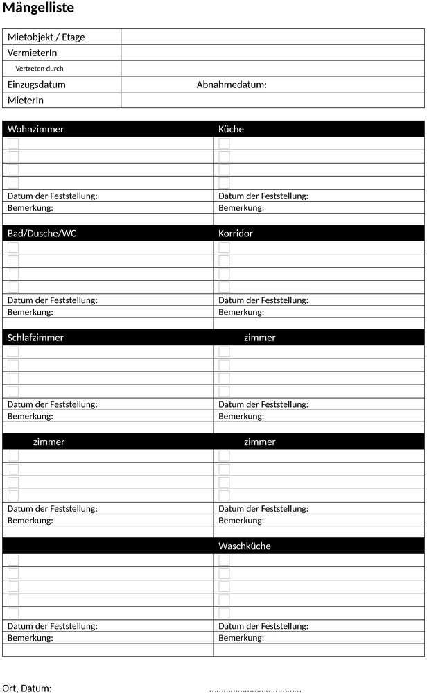 maengelliste-checkliste