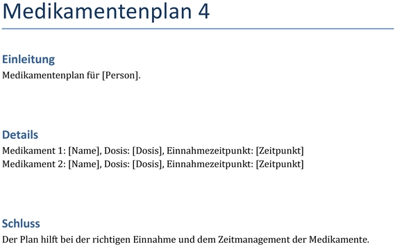 medikamentenplan-fuer-korrekte-medikation
