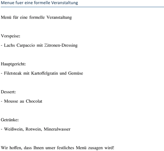 menue-fuer-eine-formelle-veranstaltung