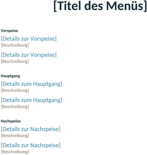 menue-fuer-eine-formelle-veranstaltung