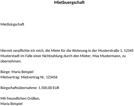 mietbuergschaft-vertrag