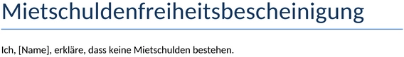 mietschuldenfreiheitsbescheinigung