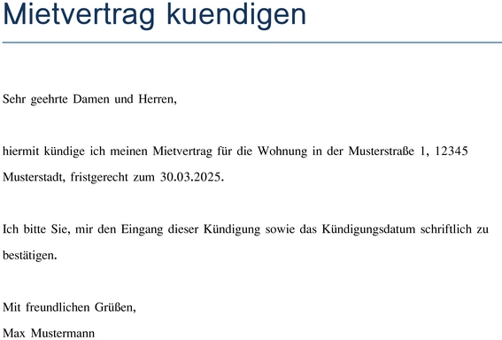 mietvertrag-kuendigen-vorlage-fristgerecht-kundigen