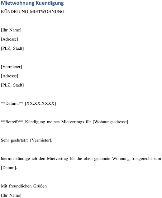 mietwohnung-kuendigung-vorlage-fuer-fristgerechte-kuendigung
