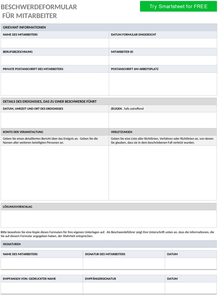 mitarbeiter-beschwerdeformular-word