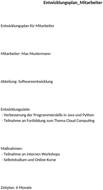 mitarbeiter-entwicklungsplan