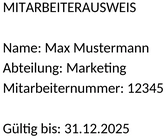 mitarbeiterausweis