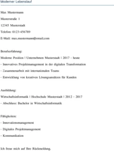 moderner-lebenslauf-fuer-bewerbungen